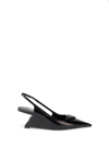 PRADA BRUSHED LEATHER SLINGBACK PUMPS