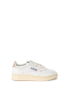 Autry Leather Low-top Medalist Sneakers In White