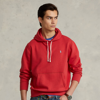 Ralph Lauren The Rl Fleece Hoodie In Starboard Red