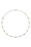 Ippolita 18kt Yellow Gold Lollipop 13-stone Station Mother-of-pearl Necklace In Green Gold