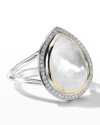 Ippolita 18k Yellow Gold & Sterling Silver Chimera Rock Candy Rock Topaz & Mother Of Pearl Doublet & Diamond In Mother Of Pearl