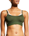 Natori Gravity Contour Underwire Coolmax Sports Bra (30c) In Heather Marble Pr