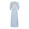 Rixo London Gemma Blue Floral-print Maxi Dress In Blue