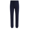 APC A.P.C. JOGGERS HEATHER TROUSERS IN BLUE COTTON