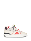 Just Don Tennis Courtside Mid-top Leather Sneaker In Ivory