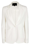 Seventy White Blazer With Two Pockets In Panna
