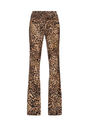 Pinko Myrthus Leopard Print Pants In Multi