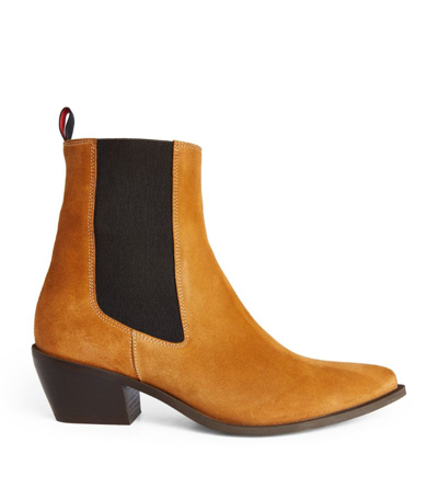 Max & Co . Suede Ankle Boots In Brown