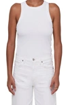 Citizens Of Humanity Ribbed Tank Isabel Fitted Sleeveless In White