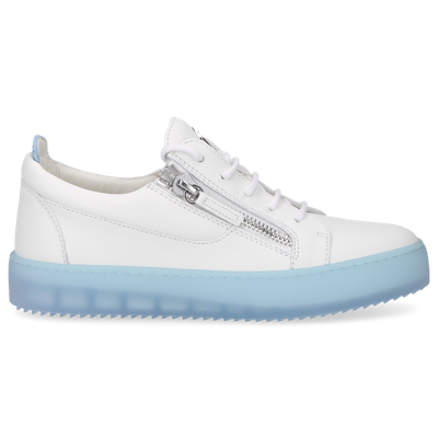 Giuseppe Zanotti Low-top Trainers May Lond Calfskin In Blue