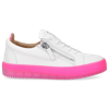 Giuseppe Zanotti Low-top Sneakers Frankie Calfskin In Pink