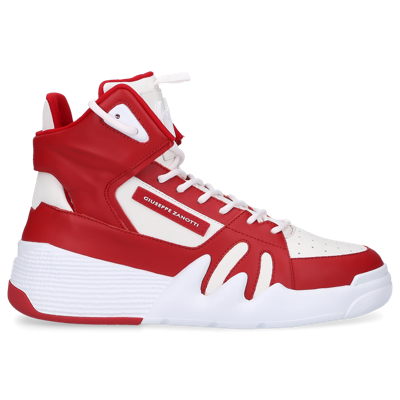 Giuseppe Zanotti Men's Birel Talon High-top Trainers In Red