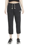 Nike Sportswear Gym Organic Cotton Blend Joggers In Black/ White