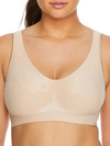 Bali Comfort Revolution Smart Sizes Wire-free Bra In Almond Aztec