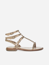 Ash Play Buckle-trio Stud Gladiator Sandals