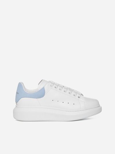 Alexander Mcqueen Calzature Sneakers Oversize In White,powder Blue
