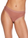 Dkny Sheer Stripe Thong Dk8621 In Rosewood