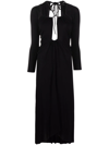 Isabel Marant Jadessi Cutout Stretch-jersey Midi Dress In Black