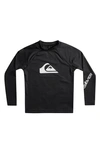 QUIKSILVER QUIKSILVER KIDS' ALL TIME LONG SLEEVE RASHGUARD