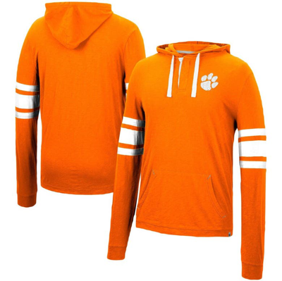Colosseum Orange Clemson Tigers Lebowski Hoodie Long Sleeve T-shirt