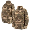 G-iii Sports By Carl Banks Camo Washington Capitals Sherpa Quarter-zip Jacket In Camo