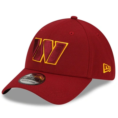 New Era Men's  Burgundy Washington Commanders Team Classic 39thirty Flex Hat