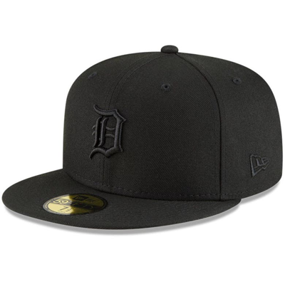 New Era Men's Detroit Tigers Black On Black 9fifty Snapback Hat