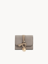 Chloé Alphabet Small Tri-fold In Grey