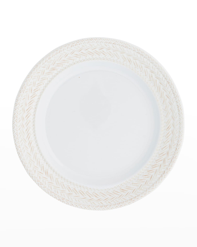 Juliska Le Panier White Melamine Dinner Plate In Whitewash