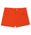 Marc Jacobs Kids Orange Hearts Shorts In Peach