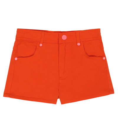 Marc Jacobs Kids Orange Hearts Shorts In Peach