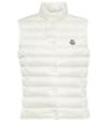 Moncler Quilted Vest High Neck In White