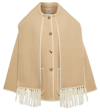 Totême Embroidered Scarf Button-front Jacket In Harvest