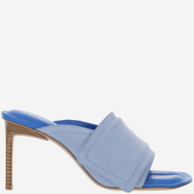 Jacquemus Les Mules Piscine Padded Slip In Blue