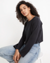 Madewell Supercrop Long-sleeve Tee In True Black