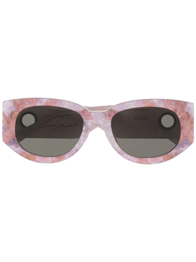 Linda Farrow Square-frame Sunglasses In Purple