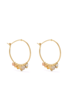 SIA TAYLOR 18KT GOLD SMALL RAINBOW FLUTTER EARRINGS