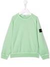 STONE ISLAND JUNIOR LOGO-PATCH SLEEVE JUMPER