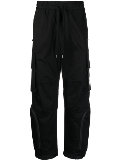 Ports V Drawstring Cargo Trousers In Black