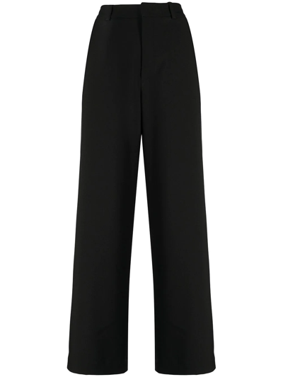 Ports V High-waist Tailored Trousers In Black