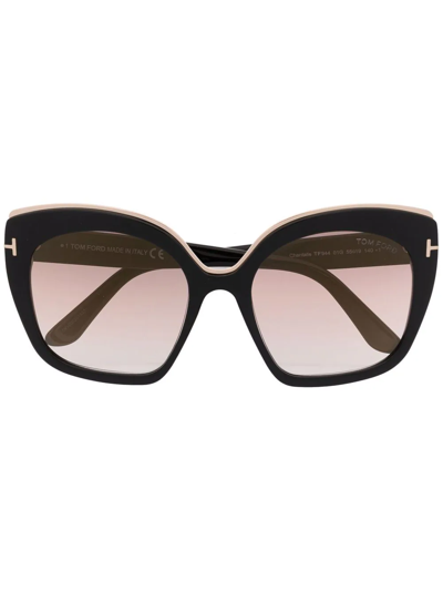 Tom Ford Oversized-frame Sunglasses In Black