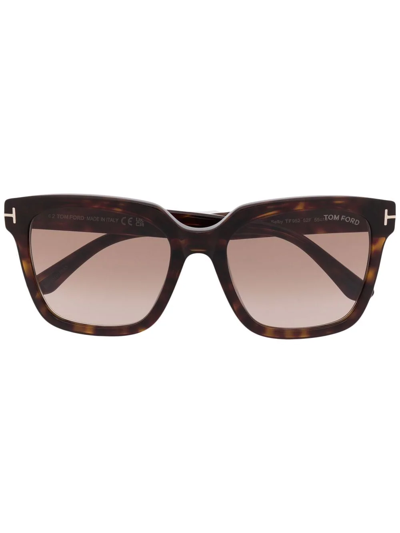Tom Ford Tortoiseshell-frame Sunglasses In Brown