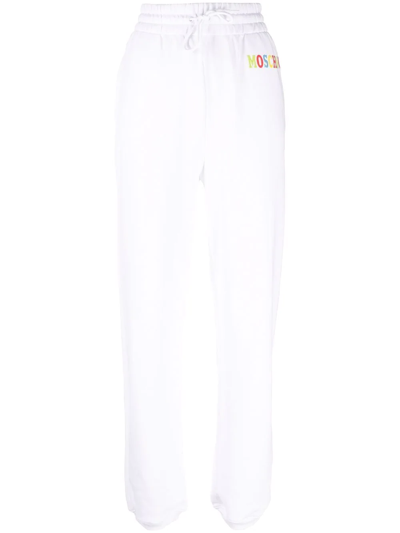 Moschino Logo-print Track Pants In White