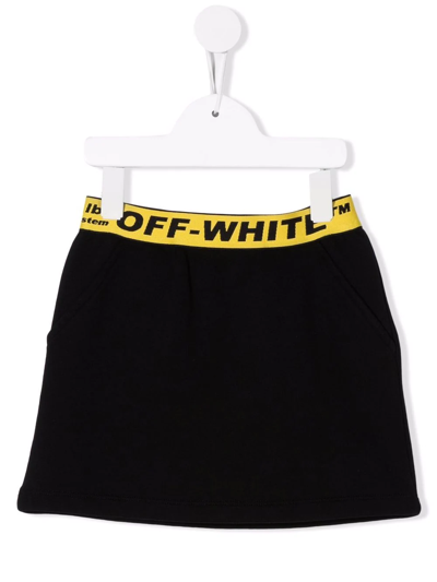 OFF-WHITE LOGO腰身运动半身裙