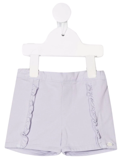 Tartine Et Chocolat Babies' Ruffle-detail Knee-length Shorts In Purple