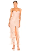 Majorelle Zelda Fitz Gown In Nude