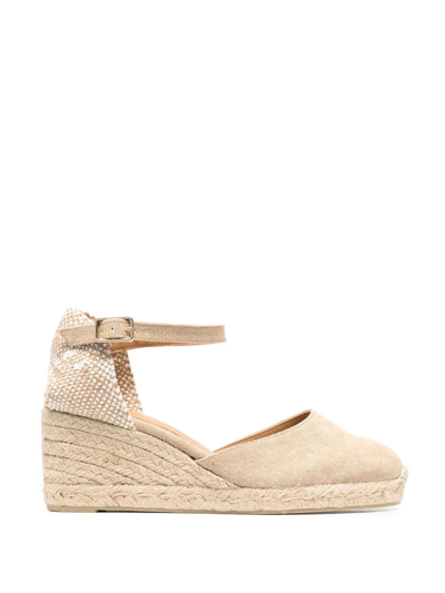 Castaã±er Wedge-heeled Espadrilles In Beige