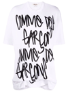 Comme Des Garçons Logo Print T-shirt In Weiss