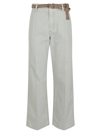 BRUNELLO CUCINELLI BRUNELLO CUCINELLI BELTED STRAIGHT LEG TROUSERS