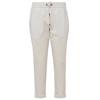 BRUNELLO CUCINELLI BRUNELLO CUCINELLI DRAWSTRING STRAIGHT LEG CROPPED TROUSERS